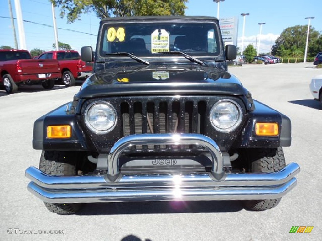2004 Wrangler X 4x4 - Black / Dark Slate Gray photo #13