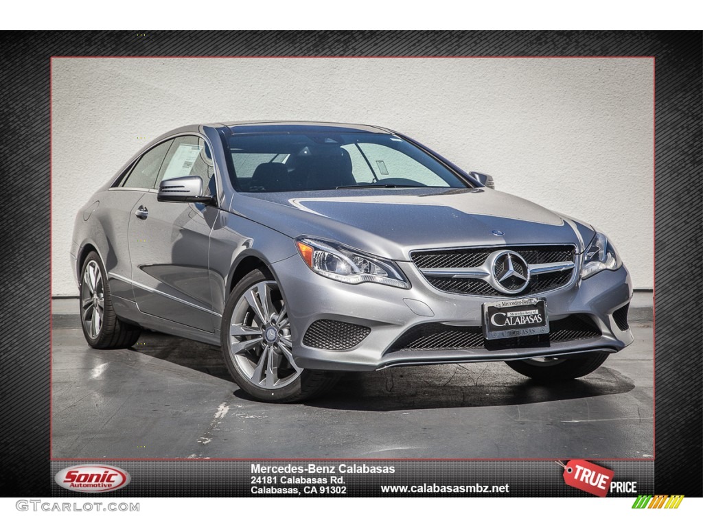 2014 E 350 Coupe - Paladium Silver Metallic / Black photo #1