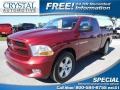 Deep Cherry Red Crystal Pearl 2012 Dodge Ram 1500 Express Quad Cab