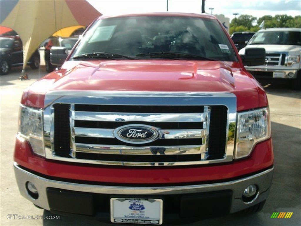 2011 F150 XLT SuperCrew - Race Red / Steel Gray photo #1