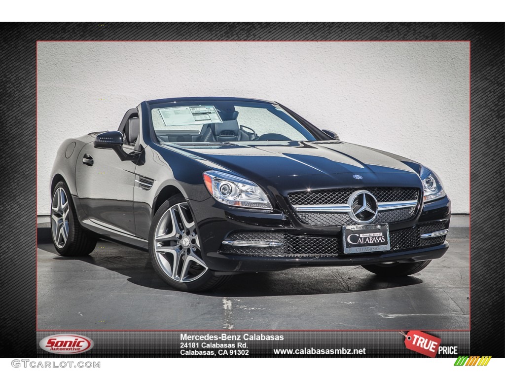 2014 SLK 250 Roadster - Black / Black photo #1