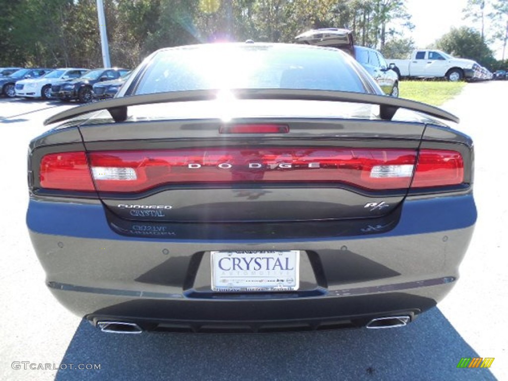 2013 Charger R/T - Granite Crystal / Black photo #7