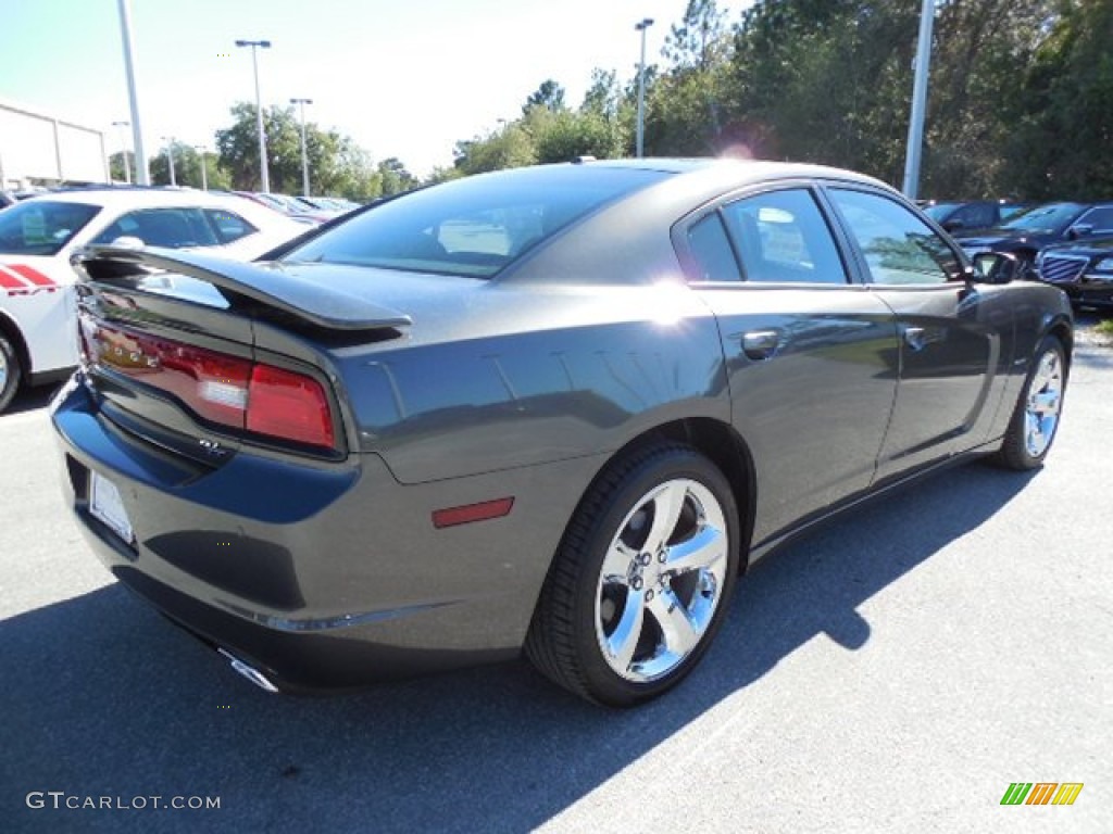 2013 Charger R/T - Granite Crystal / Black photo #8