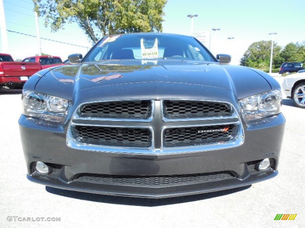2013 Charger R/T - Granite Crystal / Black photo #13