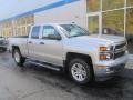 2014 Silver Ice Metallic Chevrolet Silverado 1500 LT Double Cab 4x4  photo #1