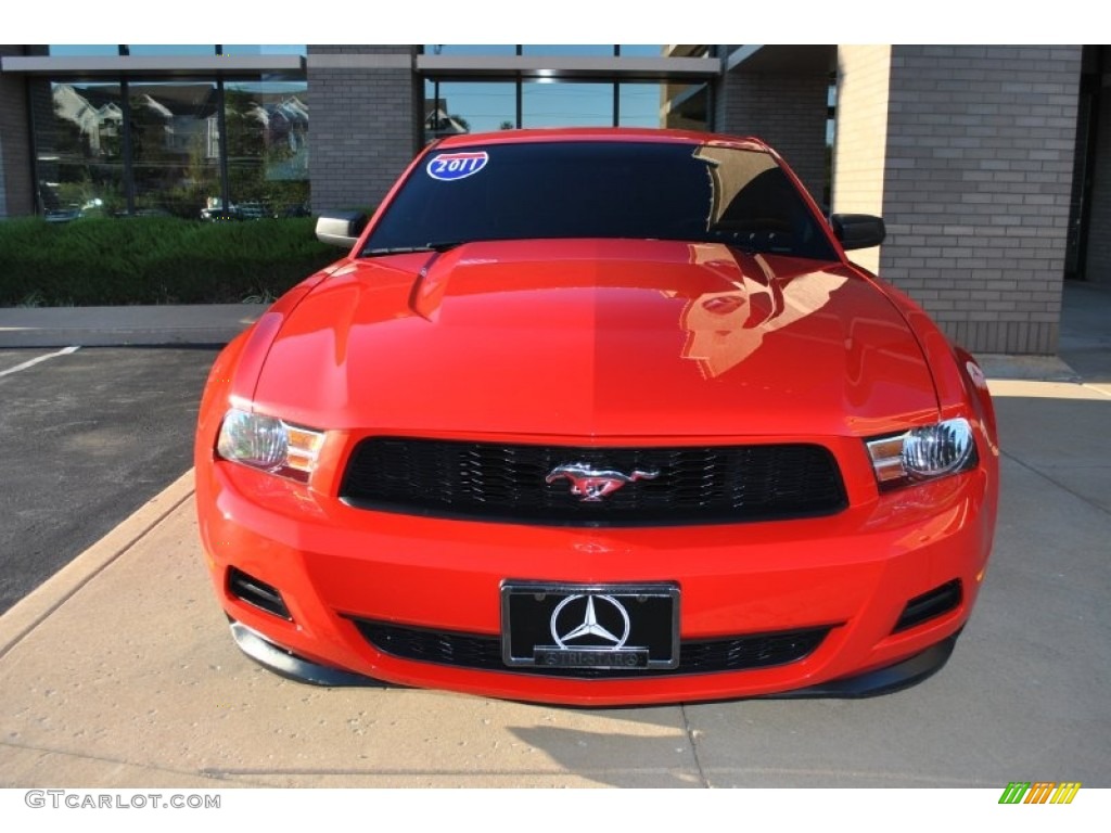 2011 Mustang V6 Coupe - Race Red / Charcoal Black photo #5