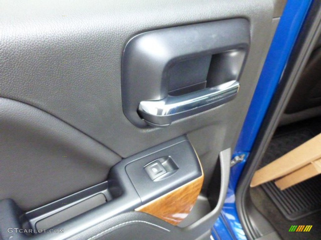 2014 Silverado 1500 LTZ Double Cab 4x4 - Blue Topaz Metallic / Jet Black photo #13