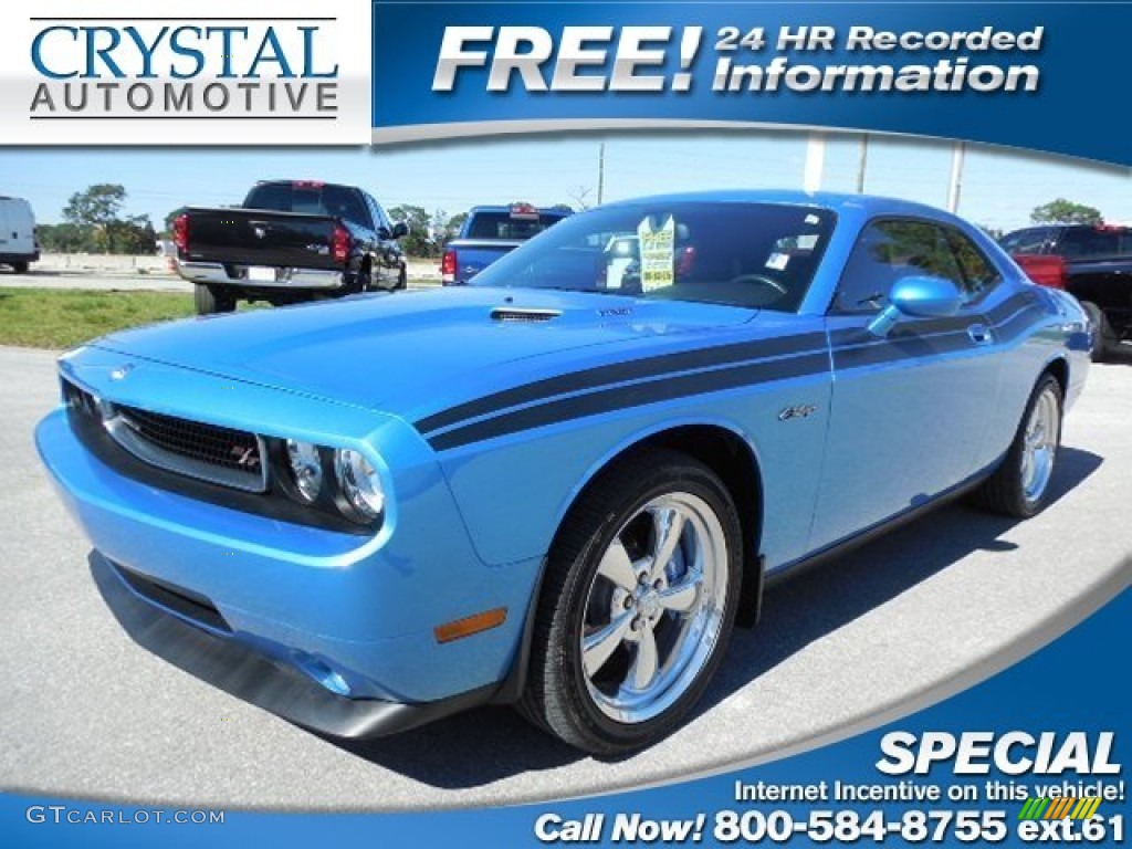 2009 Challenger R/T Classic - B5 Blue Pearl Coat / Dark Slate Gray photo #1