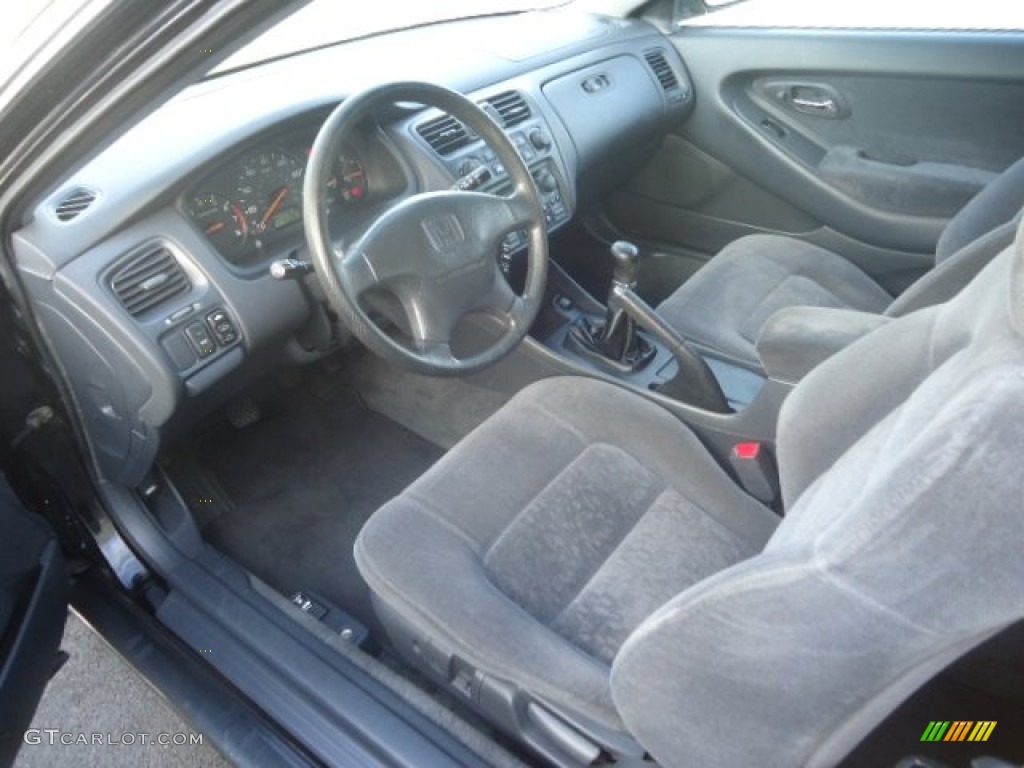 2000 Accord EX Coupe - Signet Silver Metallic / Charcoal photo #9
