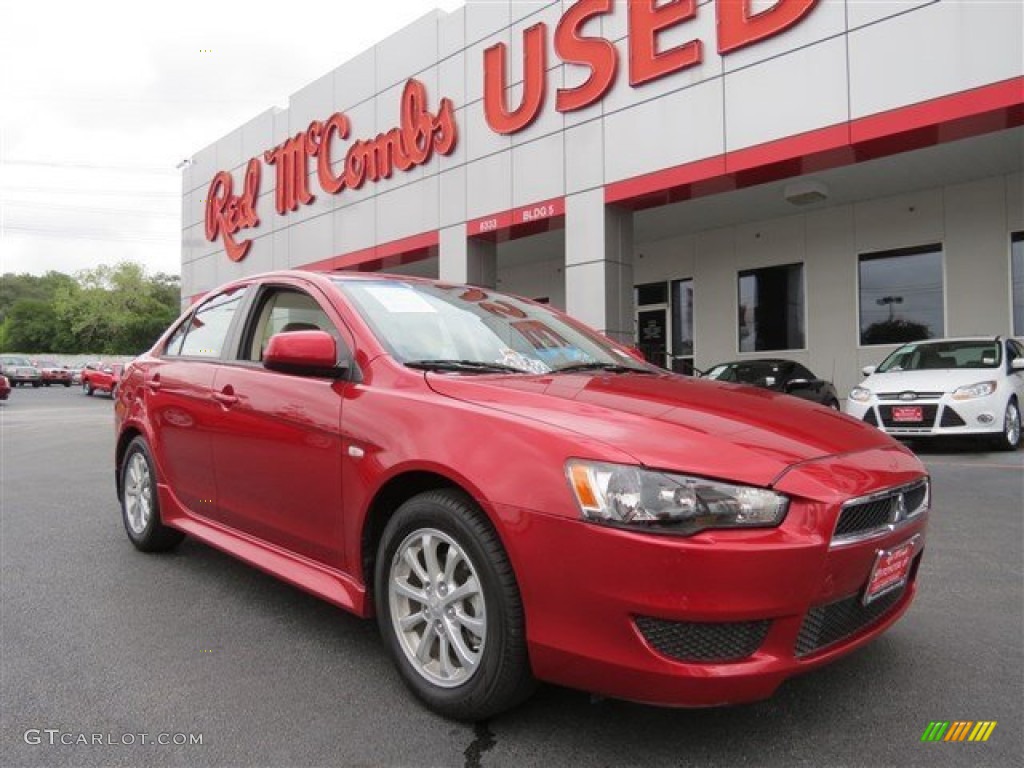 2013 Lancer ES - Rally Red Metallic / Beige photo #1