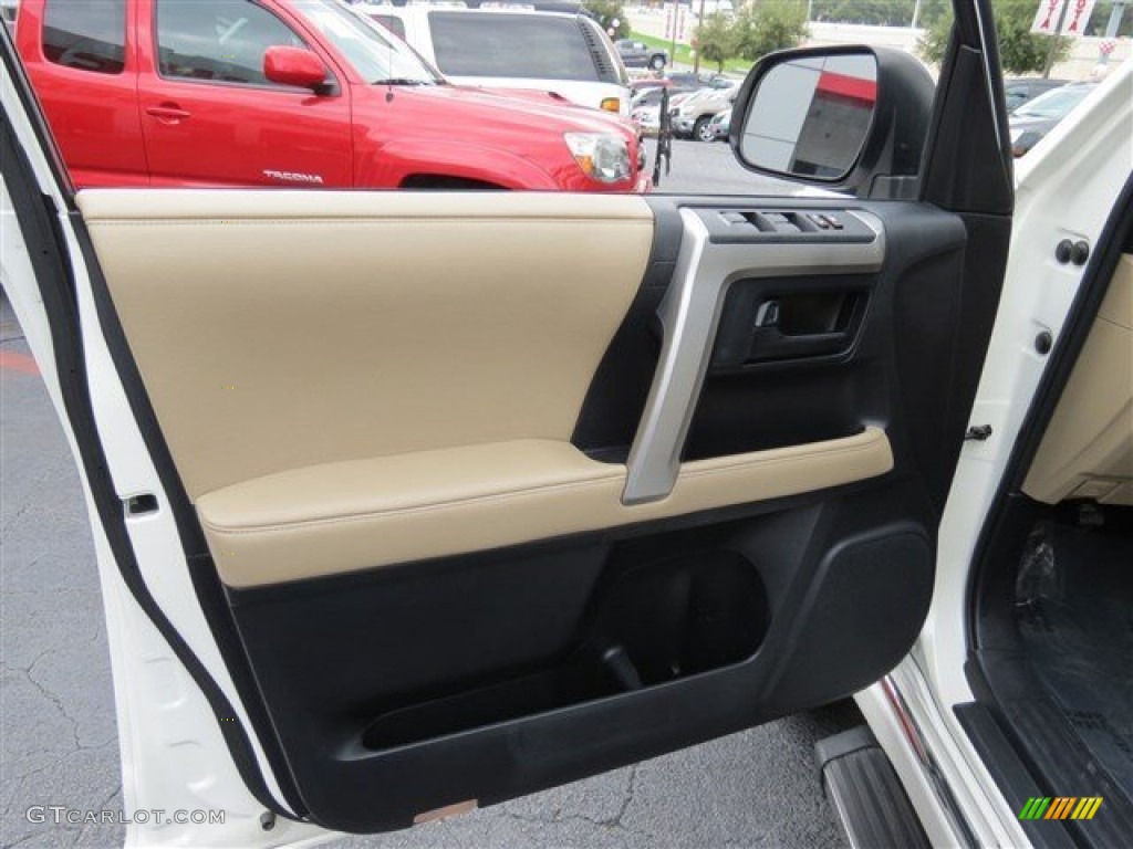 2011 4Runner Limited - Blizzard White Pearl / Sand Beige Leather photo #10