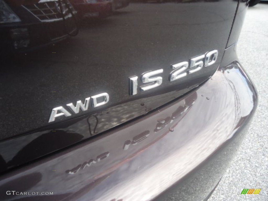 2012 IS 250 AWD - Fire Agate Pearl / Ecru photo #43