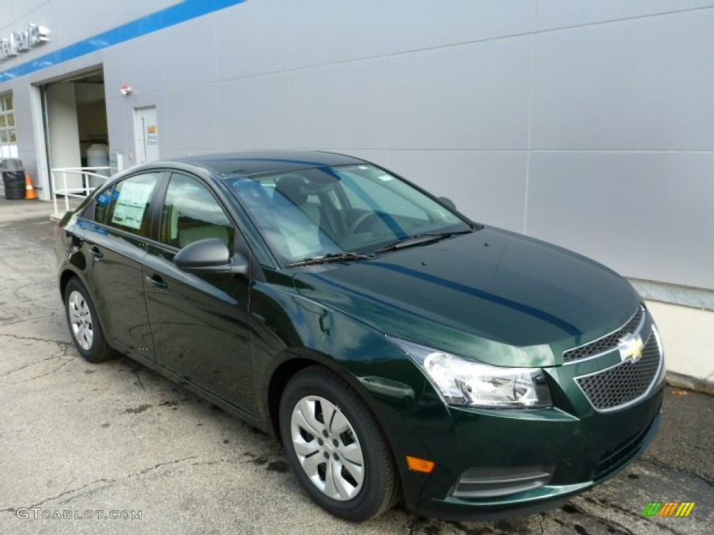 2014 Cruze LS - Rainforest Green Metallic / Jet Black/Medium Titanium photo #1