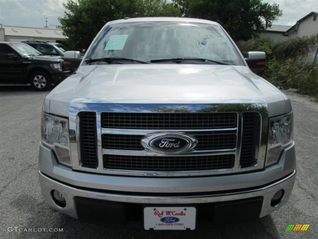 2010 F150 Lariat SuperCrew - Ingot Silver Metallic / Black photo #2