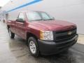 Deep Ruby Metallic - Silverado 1500 Work Truck Regular Cab 4x4 Photo No. 12