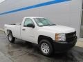 2013 Summit White Chevrolet Silverado 1500 Work Truck Regular Cab 4x4  photo #1