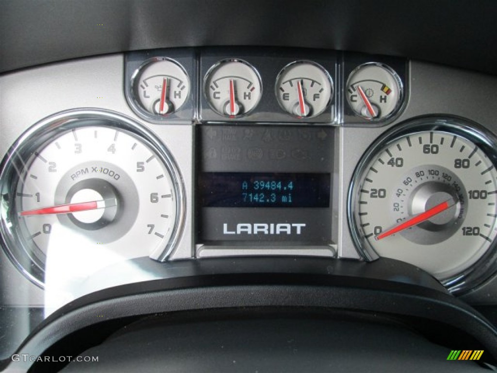 2010 F150 Lariat SuperCrew - Ingot Silver Metallic / Black photo #17
