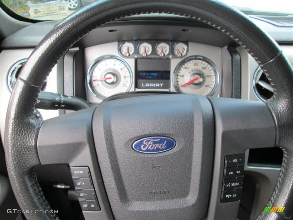 2010 F150 Lariat SuperCrew - Ingot Silver Metallic / Black photo #18