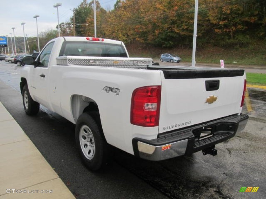 2013 Silverado 1500 Work Truck Regular Cab 4x4 - Summit White / Dark Titanium photo #6