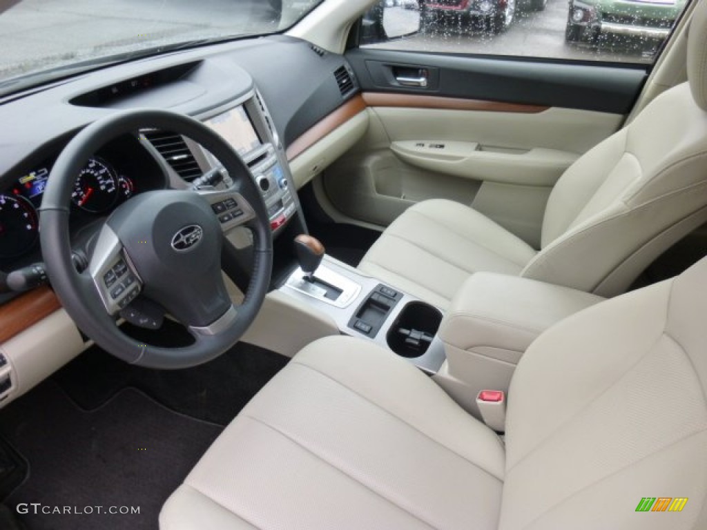 2013 Outback 2.5i Limited - Deep Indigo Pearl / Warm Ivory Leather photo #14