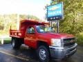 2014 Victory Red Chevrolet Silverado 3500HD WT Regular Cab 4x4 Dump Truck  photo #1