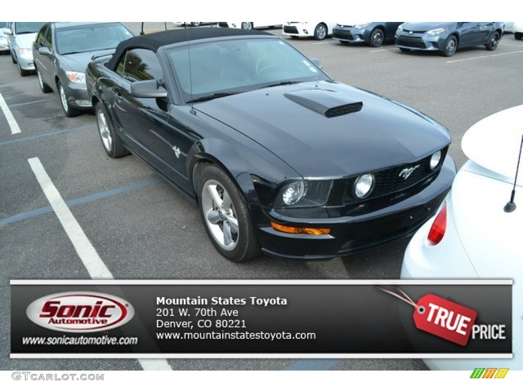 2009 Mustang GT Premium Convertible - Black / Dark Charcoal photo #1