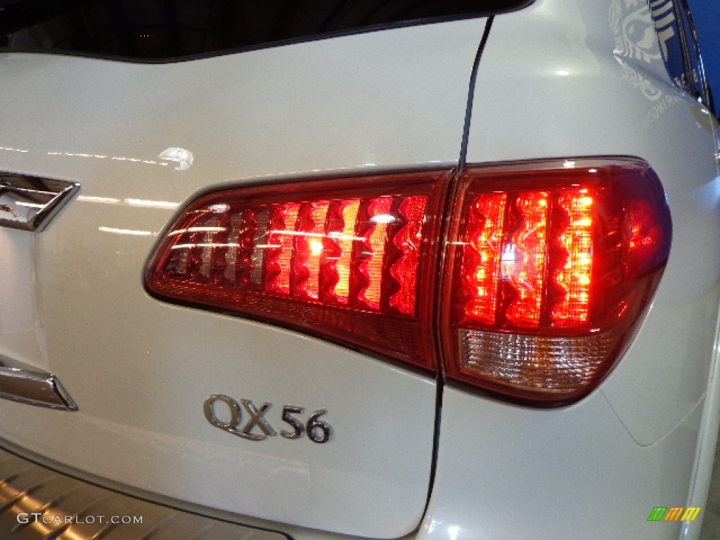 2011 QX 56 4WD - Moonlight White / Graphite photo #9