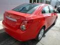 2014 Red Hot Chevrolet Sonic LT Sedan  photo #5