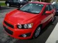 2014 Red Hot Chevrolet Sonic LT Sedan  photo #8