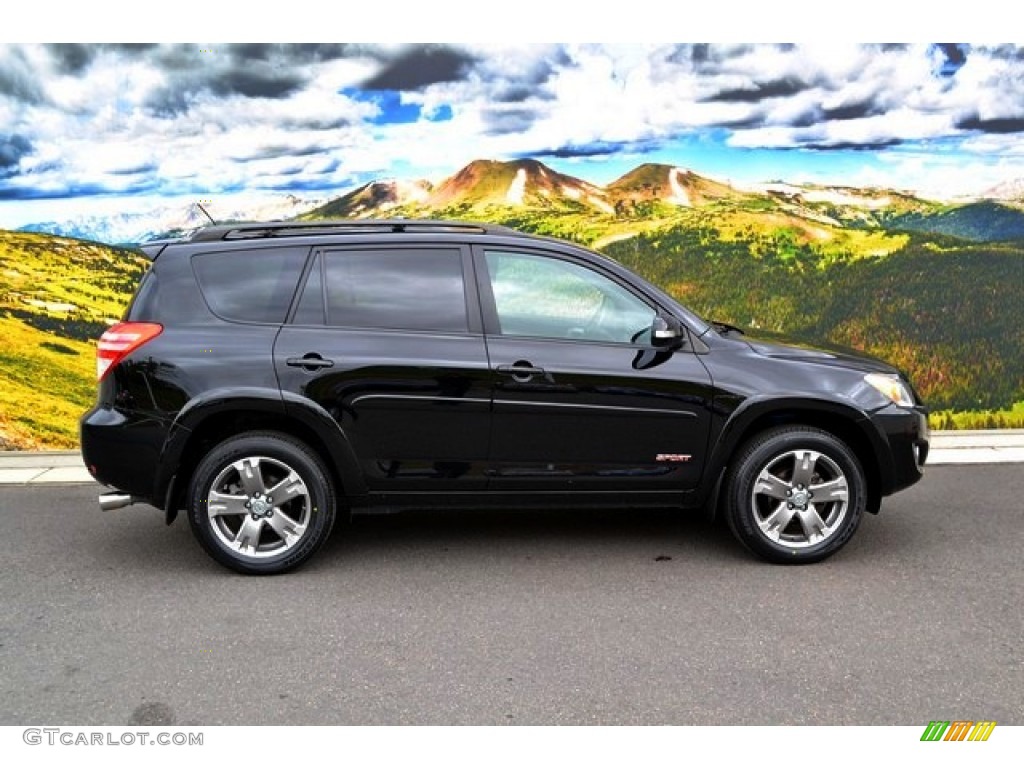 2010 RAV4 Sport 4WD - Black / Dark Charcoal photo #2