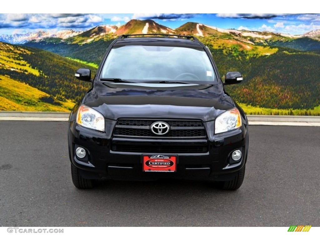 2010 RAV4 Sport 4WD - Black / Dark Charcoal photo #4