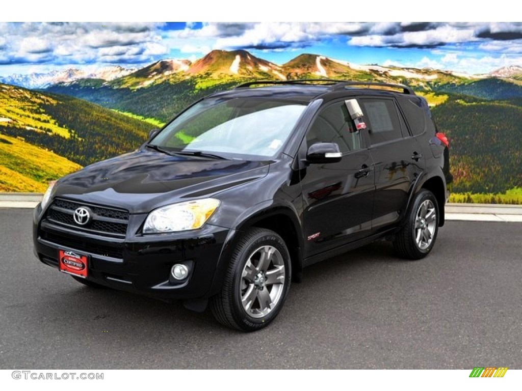 2010 RAV4 Sport 4WD - Black / Dark Charcoal photo #5