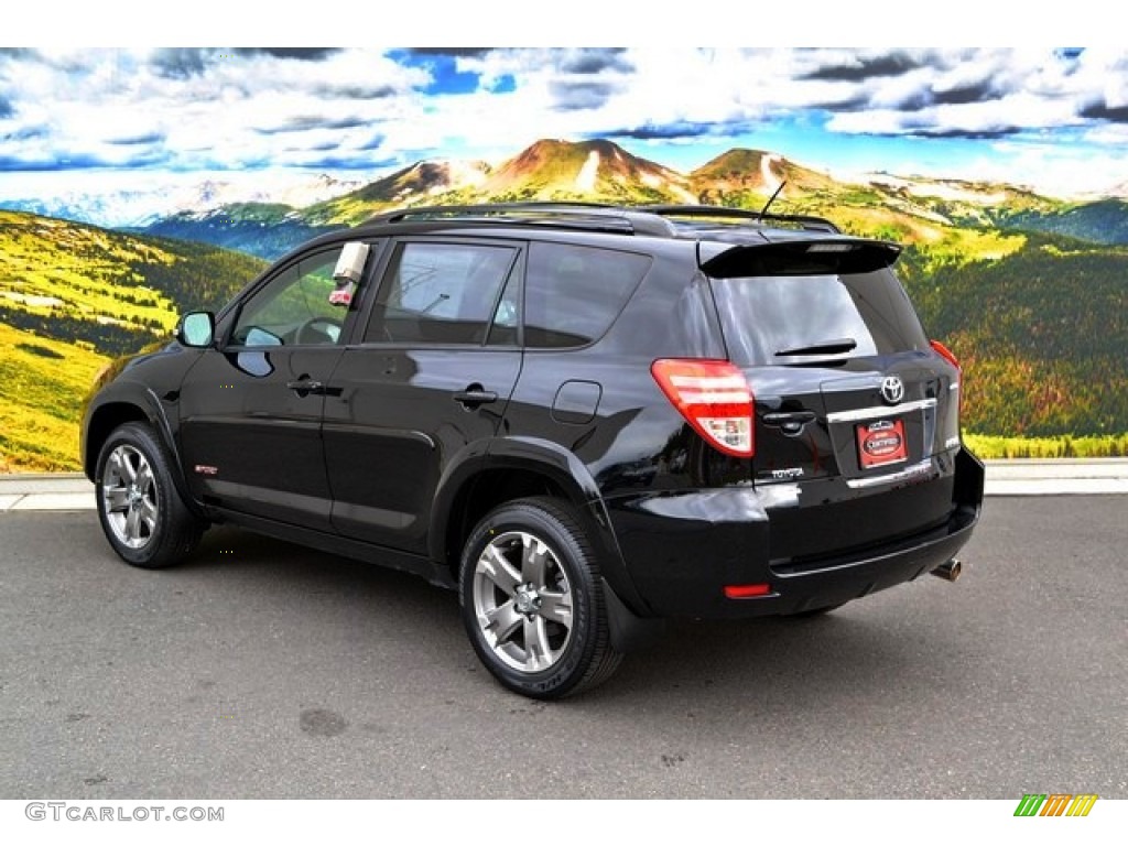 2010 RAV4 Sport 4WD - Black / Dark Charcoal photo #7