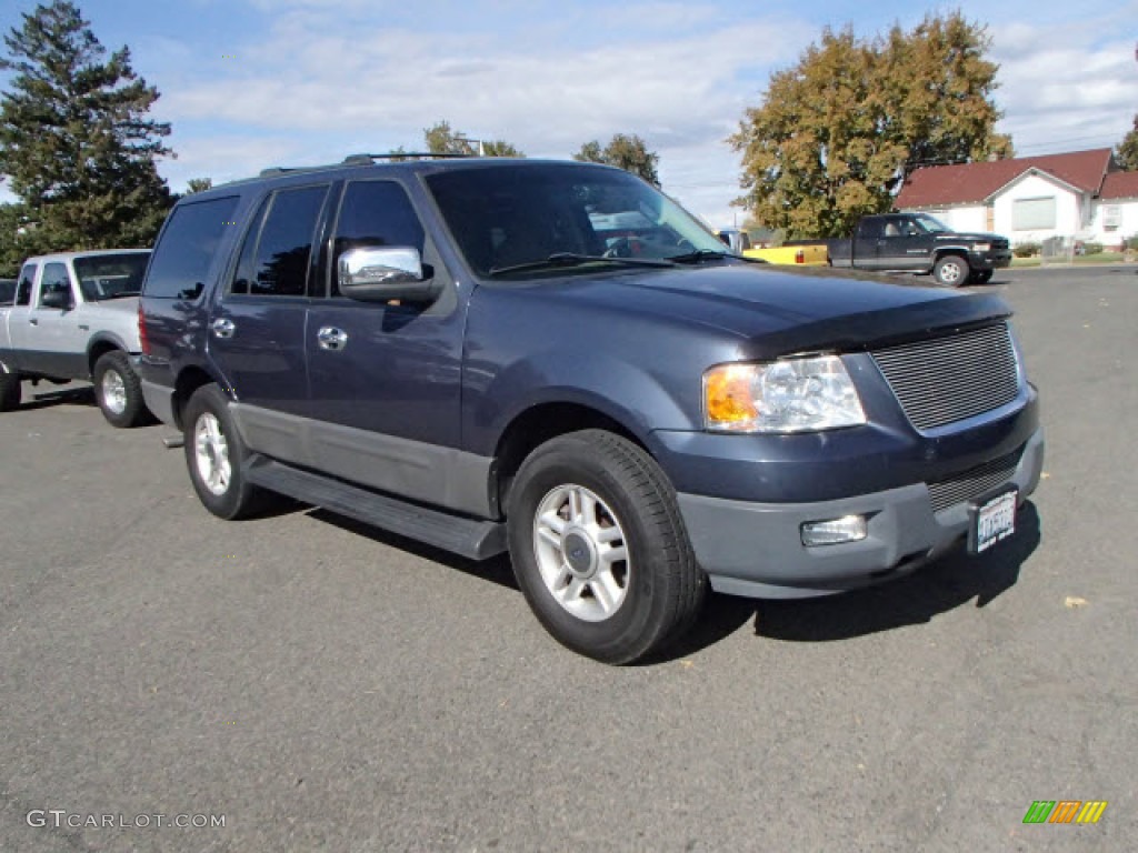 2003 Expedition XLT 4x4 - Medium Wedgewood Blue Metallic / Medium Parchment photo #3