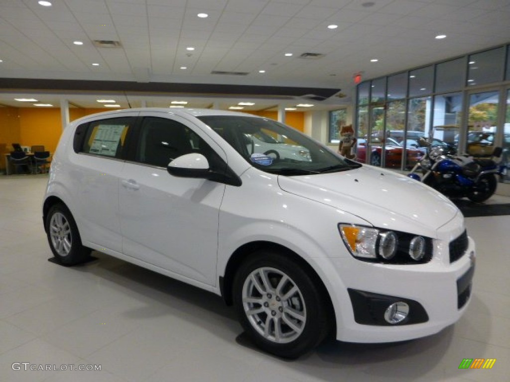 2014 Sonic LT Hatchback - Summit White / Jet Black/Dark Titanium photo #1