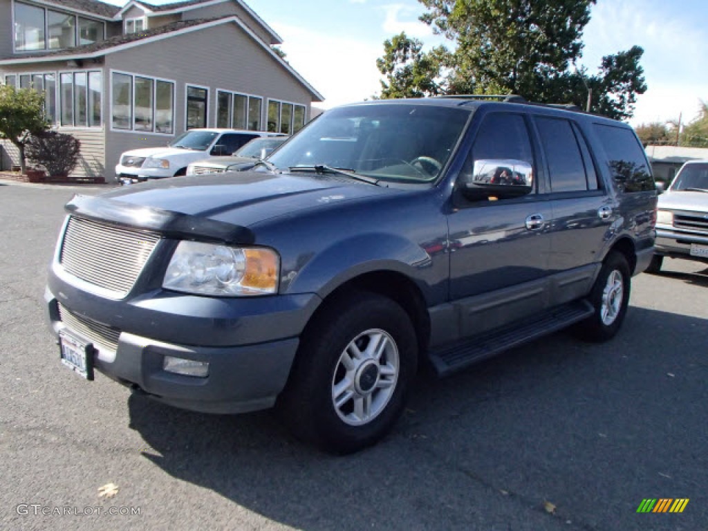 2003 Expedition XLT 4x4 - Medium Wedgewood Blue Metallic / Medium Parchment photo #6