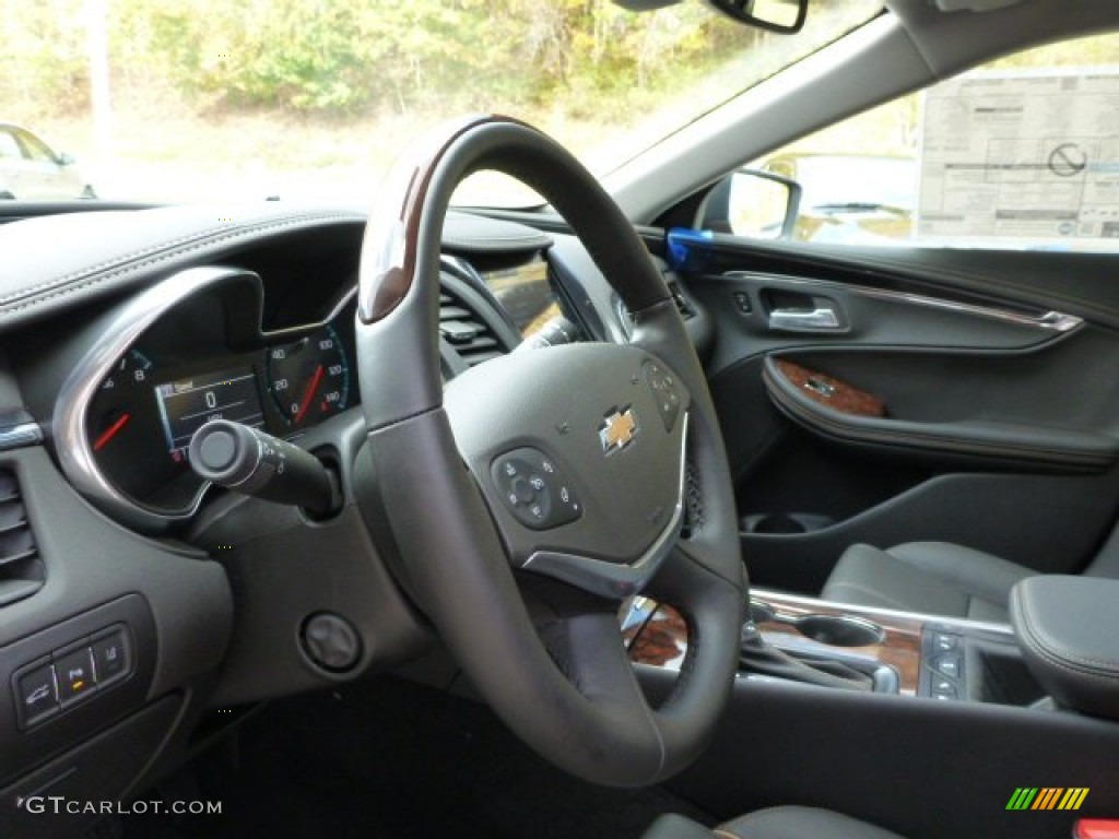2014 Chevrolet Impala LTZ Jet Black Steering Wheel Photo #86806197