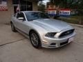 2014 Ingot Silver Ford Mustang V6 Premium Coupe  photo #9