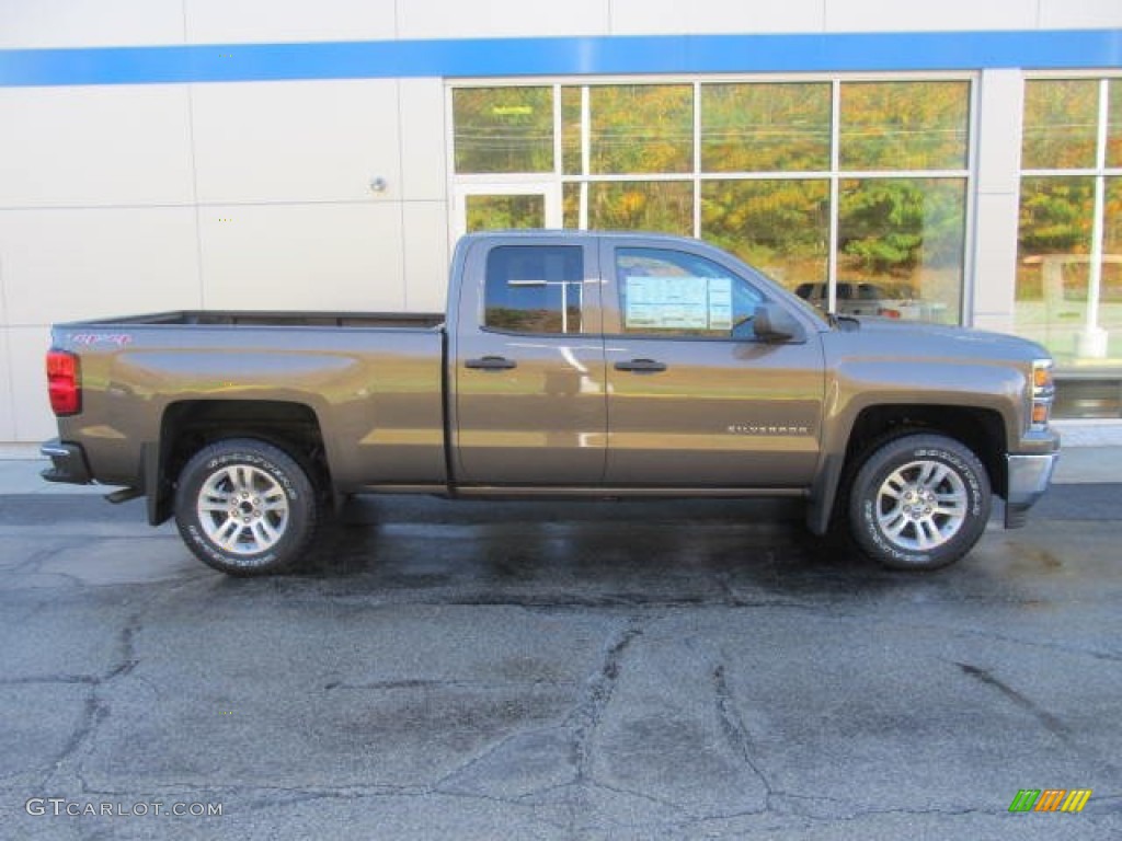 2014 Silverado 1500 LT Double Cab 4x4 - Brownstone Metallic / Jet Black photo #2