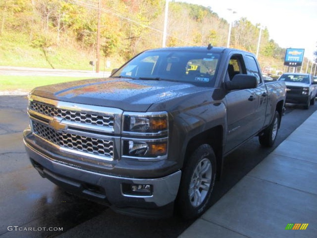2014 Silverado 1500 LT Double Cab 4x4 - Brownstone Metallic / Jet Black photo #7