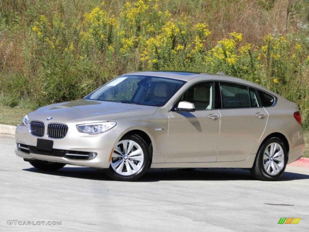 2010 5 Series 535i Gran Turismo - Milano Beige Metallic / Venetian Beige Dakota Leather photo #4
