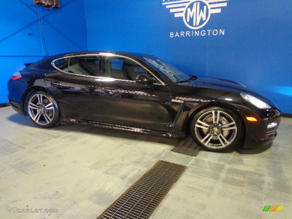 2010 Panamera 4S - Basalt Black Metallic / Black photo #20