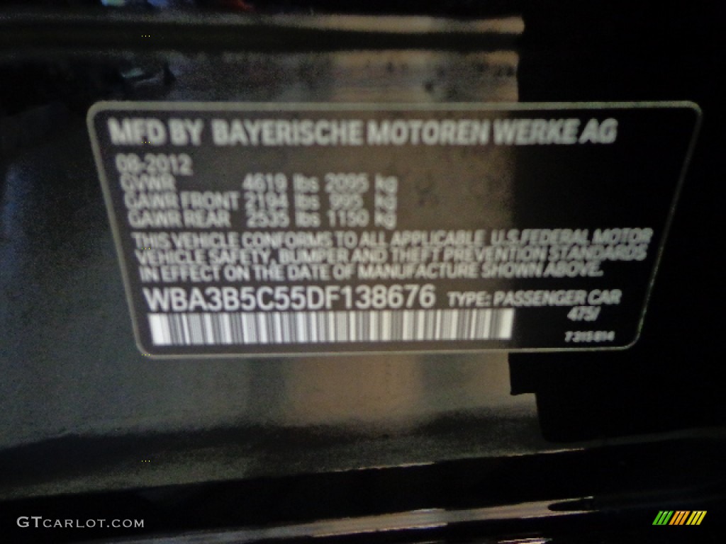 2013 3 Series 328i xDrive Sedan - Black Sapphire Metallic / Black photo #29