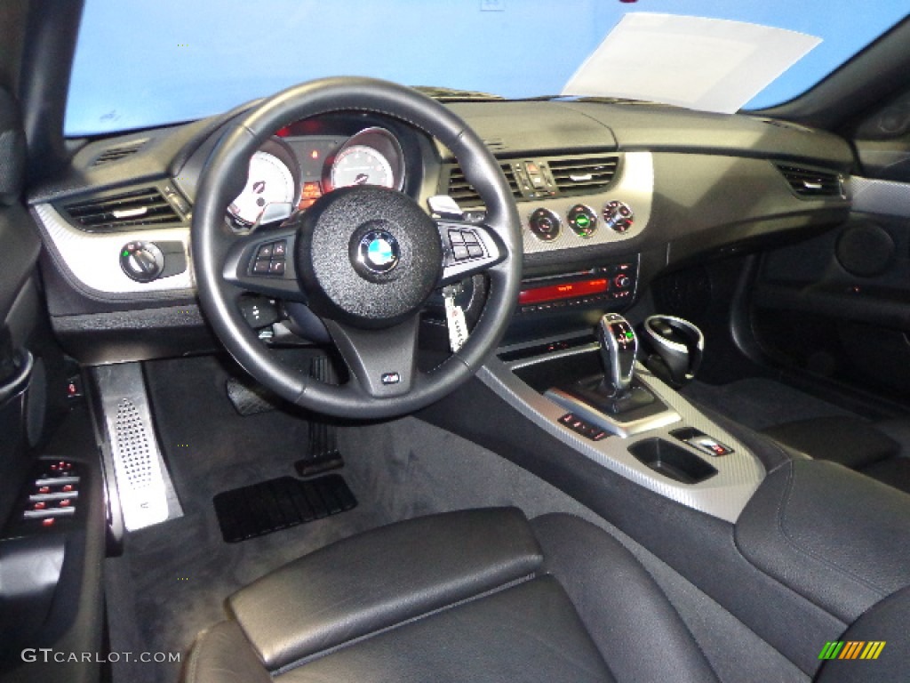 Black Interior 2011 BMW Z4 sDrive35is Roadster Photo #86811222