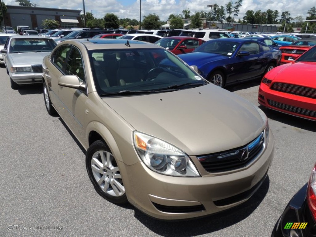 2008 Aura XE 3.5 - Bronzed Pewter / Tan photo #1