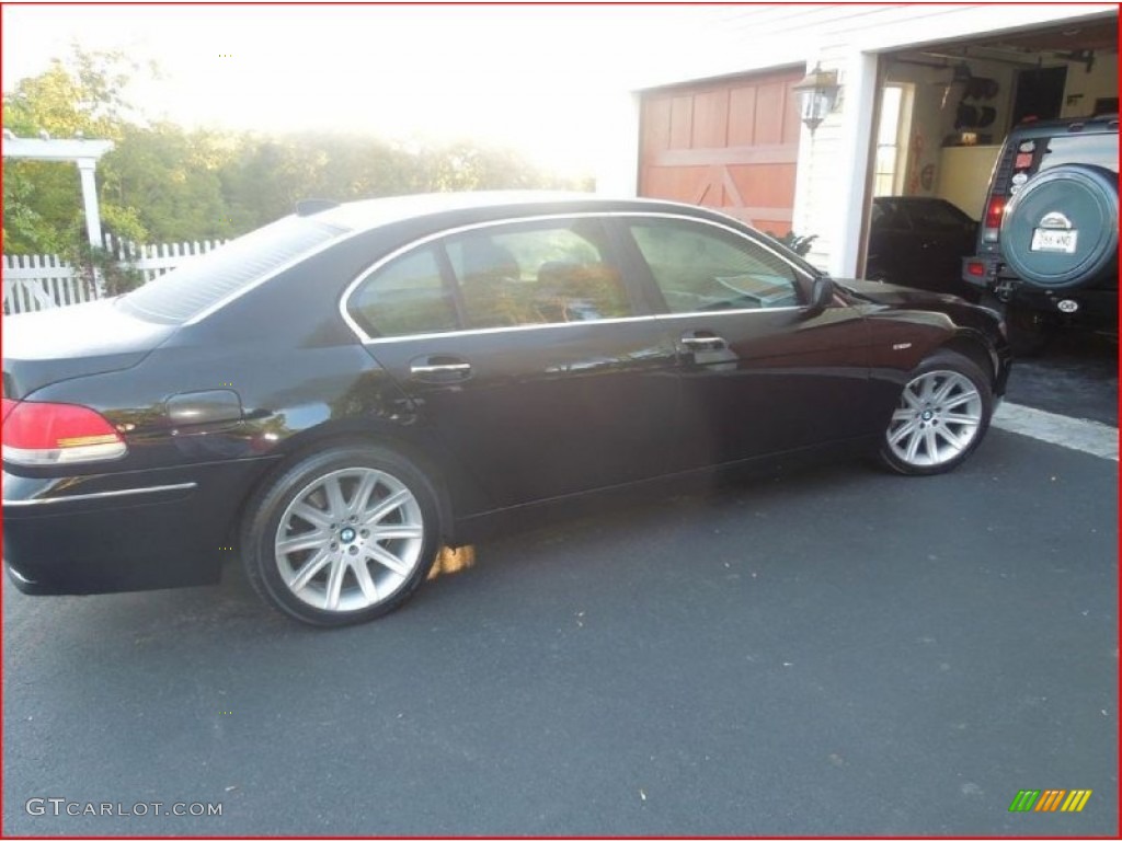 2006 7 Series 750Li Sedan - Black Sapphire Metallic / Black/Black photo #2