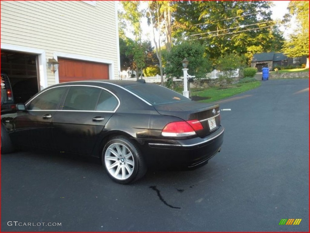 2006 7 Series 750Li Sedan - Black Sapphire Metallic / Black/Black photo #3