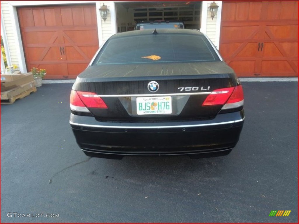 2006 7 Series 750Li Sedan - Black Sapphire Metallic / Black/Black photo #4