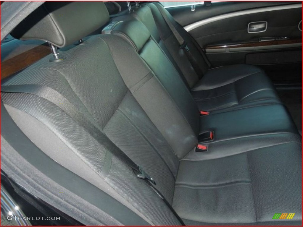 2006 7 Series 750Li Sedan - Black Sapphire Metallic / Black/Black photo #9