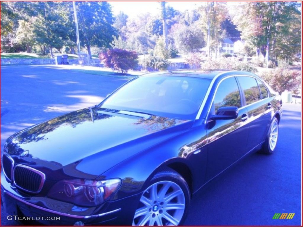 2006 7 Series 750Li Sedan - Black Sapphire Metallic / Black/Black photo #13